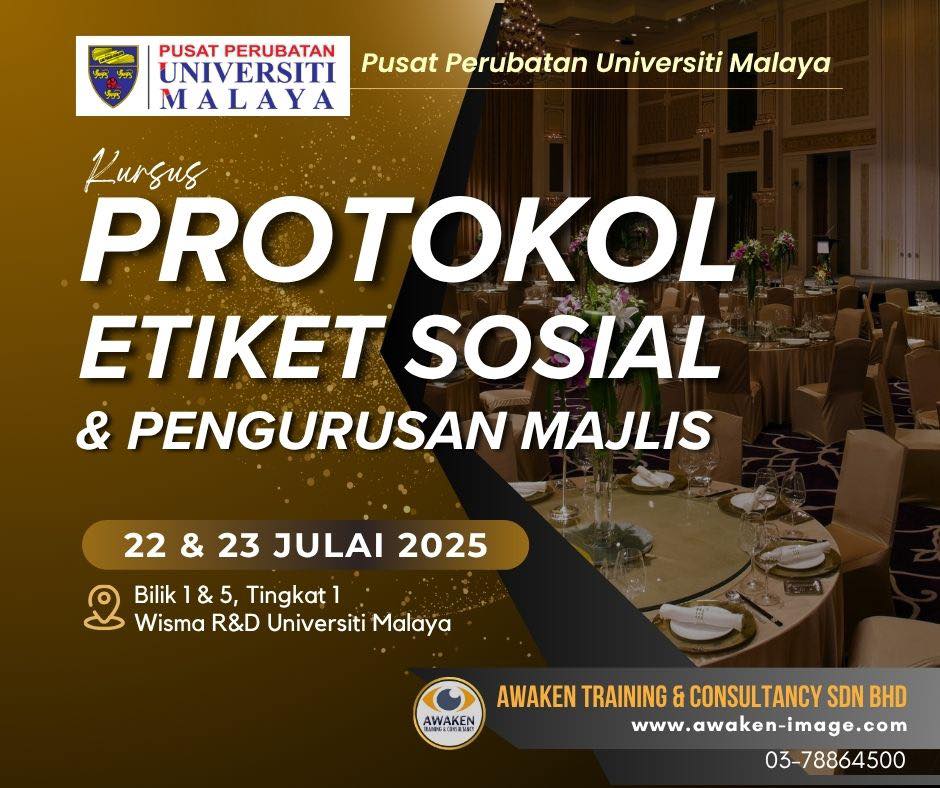 Kursus Protokol, Etiket Sosial dan Pengurusan Majlis