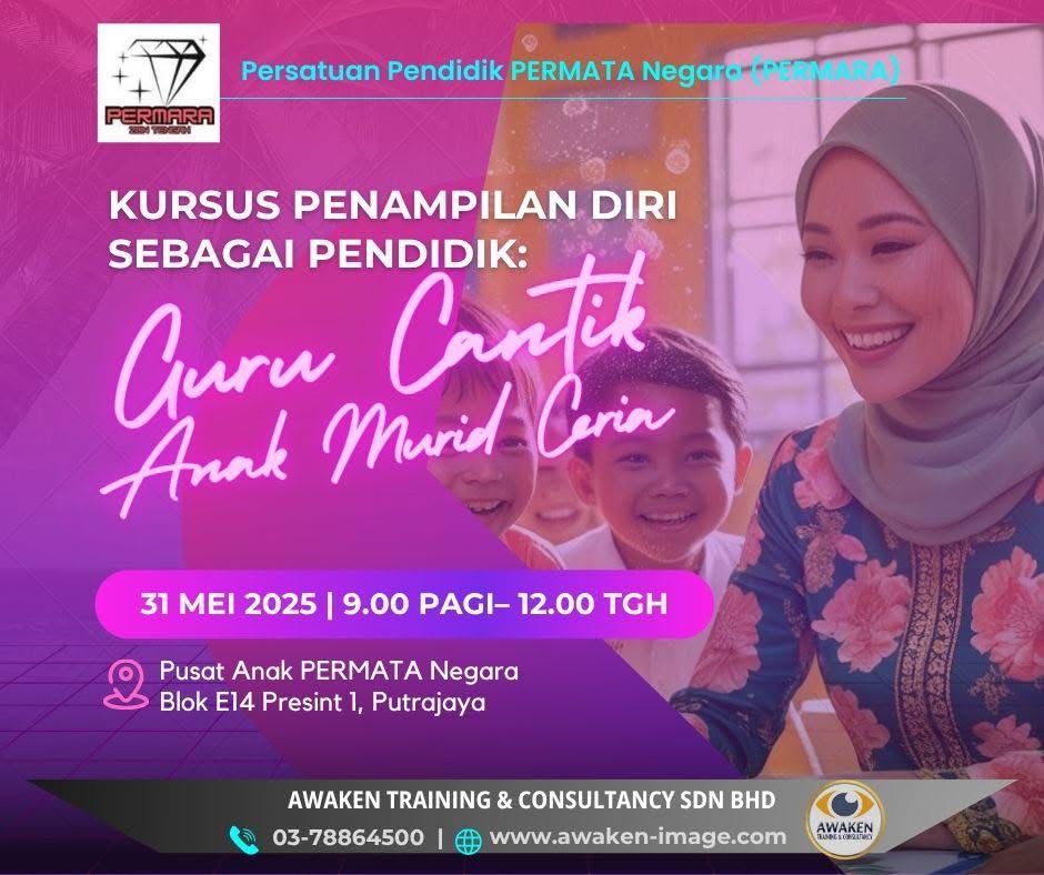 Kursus Penampilan Diri Sebagai Pendidik Guru Cantik Anak Murid Ceria Kursus Penampilan Diri Sebagai Pendidik Guru Cantik Anak Murid Ceria