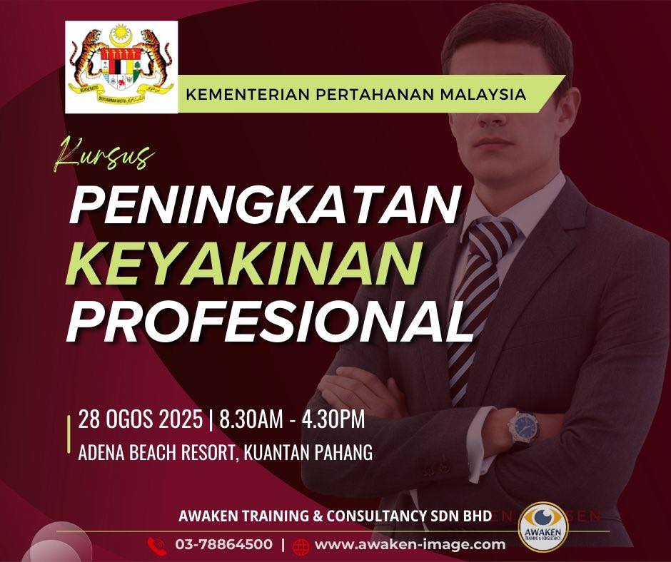 Kursus Peningkatan Keyakinan Profesional anjuran Jabatan Ketua Hakim Peguam dan Bahagian Undang-Undang Kementerian Pertahanan Malaysia pada 28 Ogos 2025