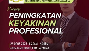 Kursus Peningkatan Keyakinan Profesional anjuran Jabatan Ketua Hakim Peguam dan Bahagian Undang-Undang Kementerian Pertahanan Malaysia pada 28 Ogos 2025